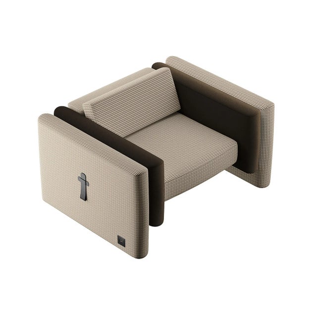 Contemporary Lisola Armchair by HOMMÉS Studio For Sale - Image 3 of 11