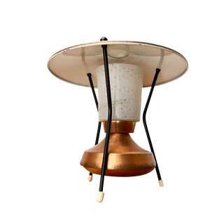 Small Copper Tripod Table Lamp, 1950s For Sale