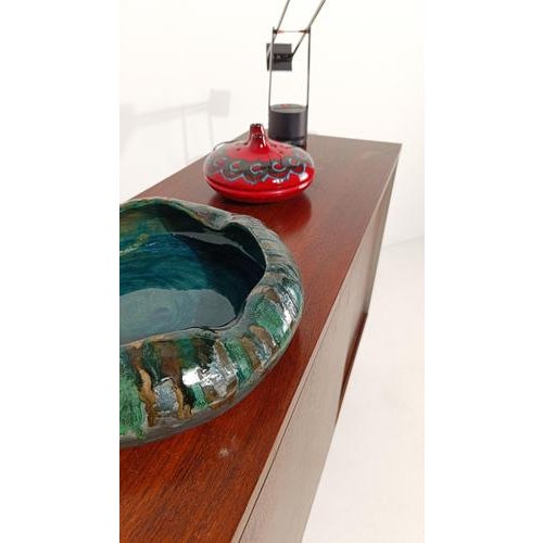 Mid-Century Modern Mid-Century Modern Italian Decorative Dish in Raku Style Ceramic, 1970s For Sale - Image 3 of 17