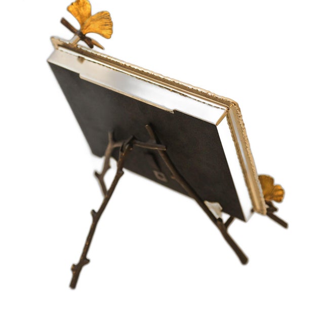 Michael Aram Butterfly Ginkgo Easel Photo Frame For Sale In Palm Springs - Image 6 of 12