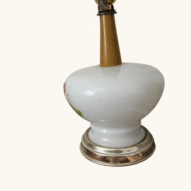 Vintage Jack Jill Milk Glass Nursery Rhyme Table Lamp Night Light For Sale - Image 17 of 18