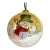 Vintage Hand-Painted Li Bien Style Snowman Glass Christmas Ornament With Original Box For Sale