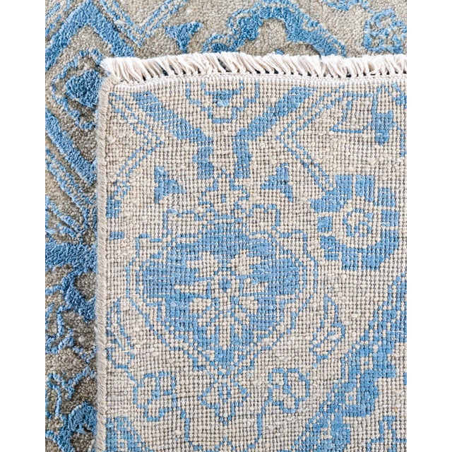 2010s Ikat, One-of-a-Kind Hand-Knotted Area Rug - Beige, 9' 3" x 12' 4" For Sale - Image 5 of 8