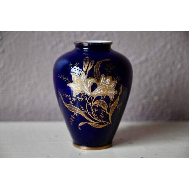 Ceramic Small Vintage Bohemian Porcelain Vase from Limburg, 1960s For Sale - Image 7 of 9