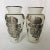 Vintage Frosted Glass Silver Overlay Floral Design Vases S/2 For Sale In New York - Image 6 of 6