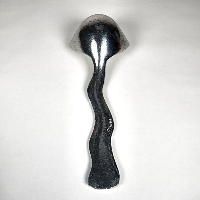 Don Drumm Aluminum Serving Ladle Abstract Celestial Design Geometric Wavy Handle For Sale - Image 4 of 6