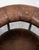 1960s Mid Century Danish Modern Lounge Chair Brown Leather Round Back Steel Cobra Seat For Sale - Image 9 of 12