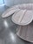 Wood Vintage Flower Oval Dining Table in Pencil Reed Bamboo and Rattan For Sale - Image 7 of 16