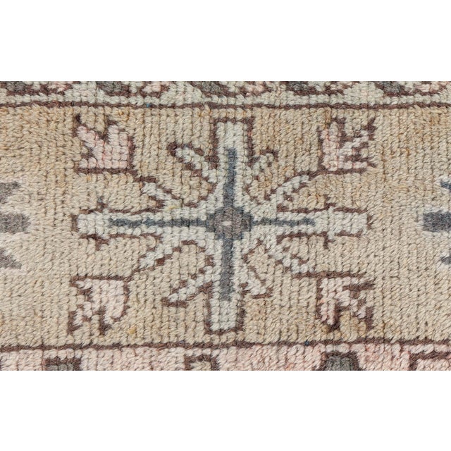Textile Early 20th Century Turkish Oushak Rug For Sale - Image 7 of 8