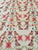 This stunning vintage hand-embroidered folk textile or thin rug features an intricate design of colorful birds, floral...