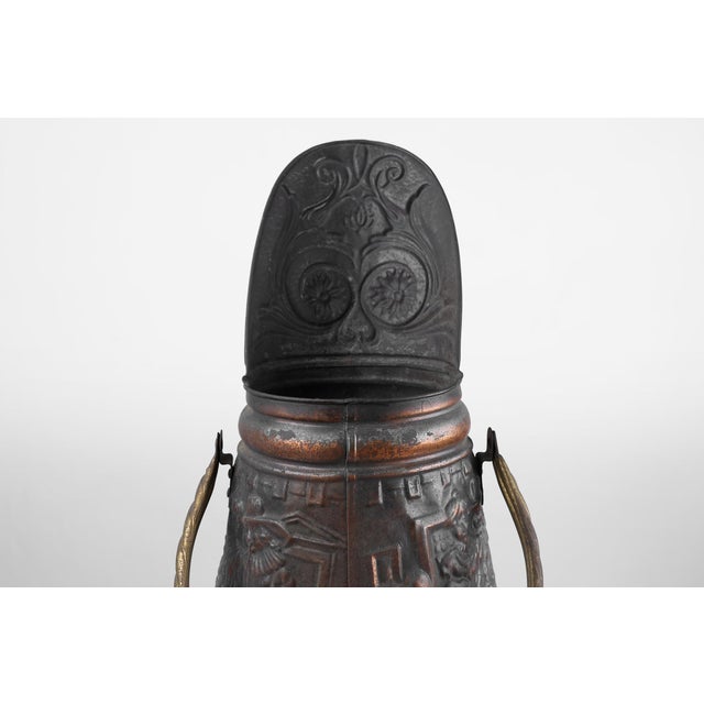Copper Umbrella Stand with Hammered Relief, 1890s For Sale - Image 11 of 13