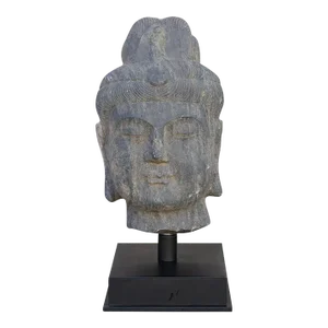 Original Carved Stone Buddha Head