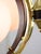 Mid-Century Modern Italian Brass and Opaline Chandelier For Sale - Image 11 of 17