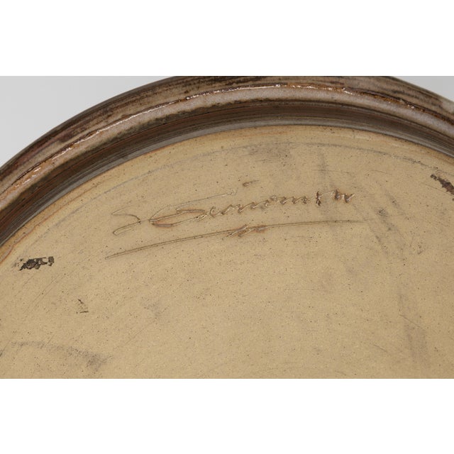 Mid-Century Modern Vintage Scandinavian Studio Pottery Bowl from Unbekannt For Sale - Image 3 of 4