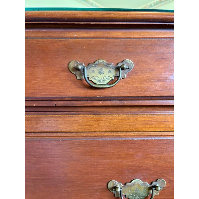 1930s Vintage Cherry Wood Chest With 9 Drawers For Sale - Image 5 of 8