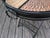 Vintage Hollywood Regency Woven Wicker and Wrought Iron Round Tray Table. For Sale - Image 13 of 16
