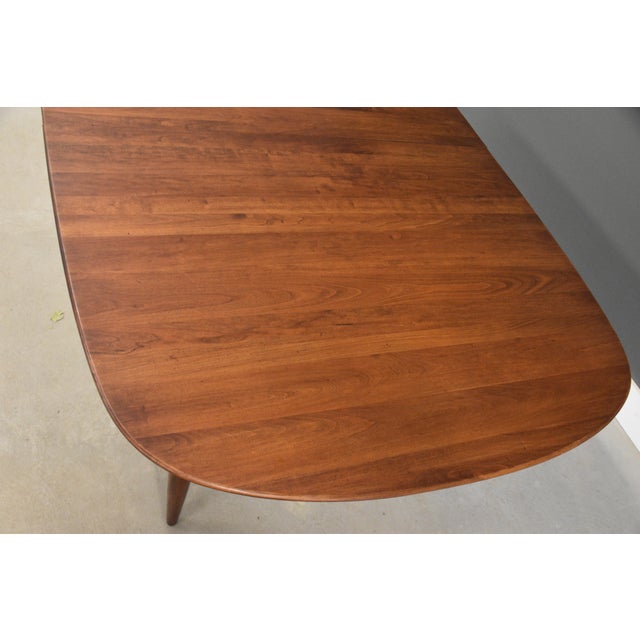 1960s Solid Cherry Dining Table by Willett Furniture For Sale - Image 10 of 12
