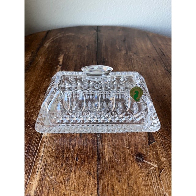 Waterford Crystal Waterford Crystal Vincent Rellis 2013 Collection Lismore Pattern 1/4 Pound Covered Butter Dish For Sale - Image 4 of 12