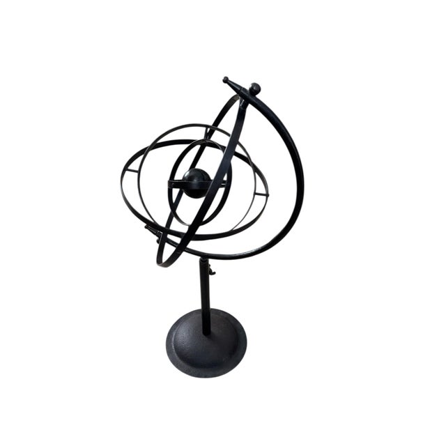 Mid-Century Modern Mid 20th Century Iron Armillary Sphere For Sale - Image 3 of 10