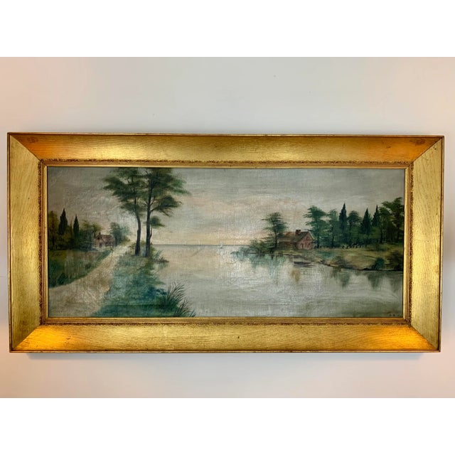 Early 19th Century Dutch Landscape “Cottage Retreat” - Oil on Canvas For Sale - Image 13 of 13
