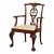 Late 20th Century Baker Furniture Chippendale Style Carved Mahogany Armchair For Sale