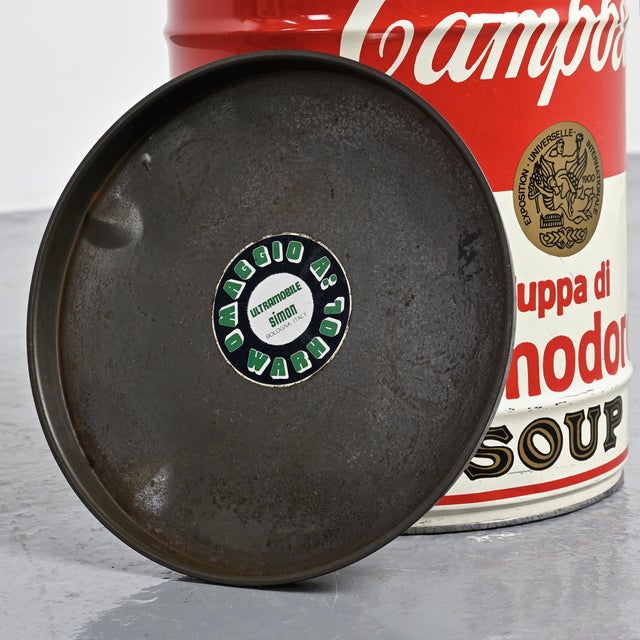 Campbells Soup Can Stool by Dino Gavina for Ultramobile Simon, 1971 For Sale - Image 15 of 18