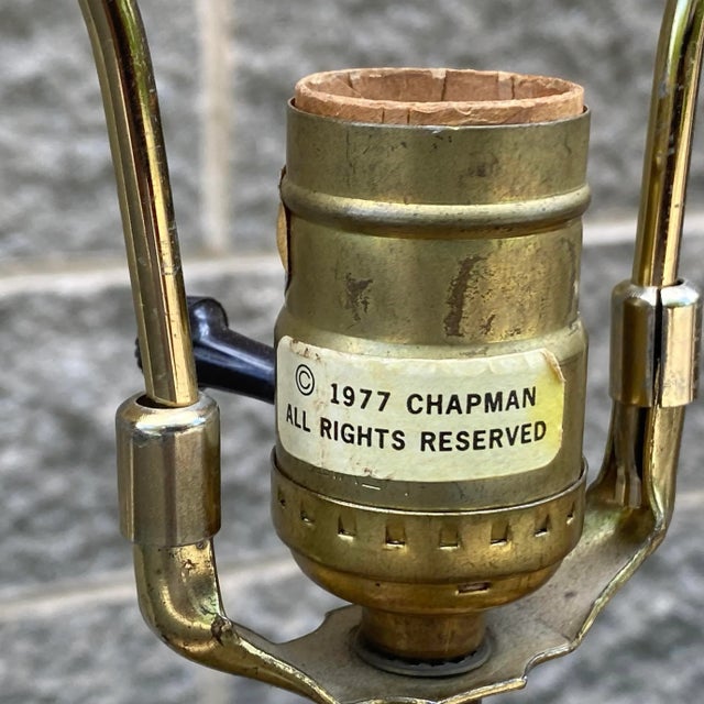 1970's Chapman Stylized Ceramic Ginger Jar Table Lamp For Sale In Philadelphia - Image 6 of 13