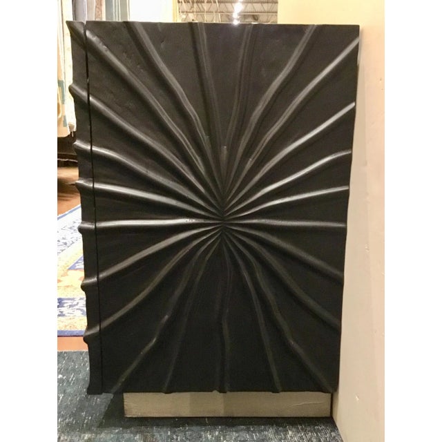 Global Views Modern Global Views Pleated Two Door Cabinet For Sale - Image 4 of 9