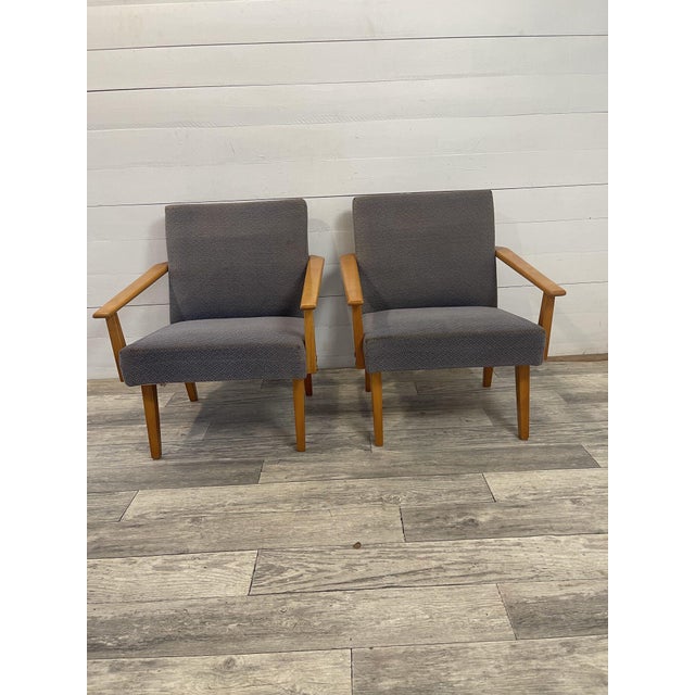 Vintage Chairs and Hocker by Tatra Nabytok, Czech Republic, 1970, Set of 3 For Sale - Image 3 of 9