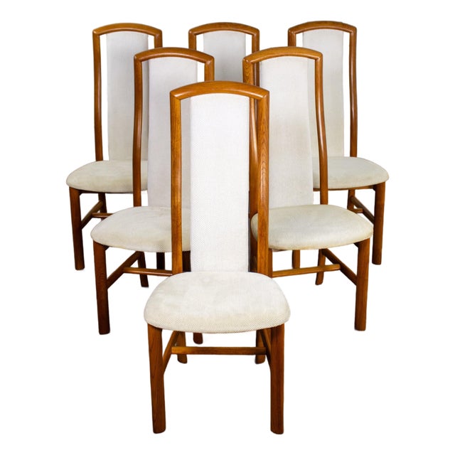 Late 20th Century Scandinavian Modern Teak Dining Chairs by Skovby Furniture Set of 6 For Sale