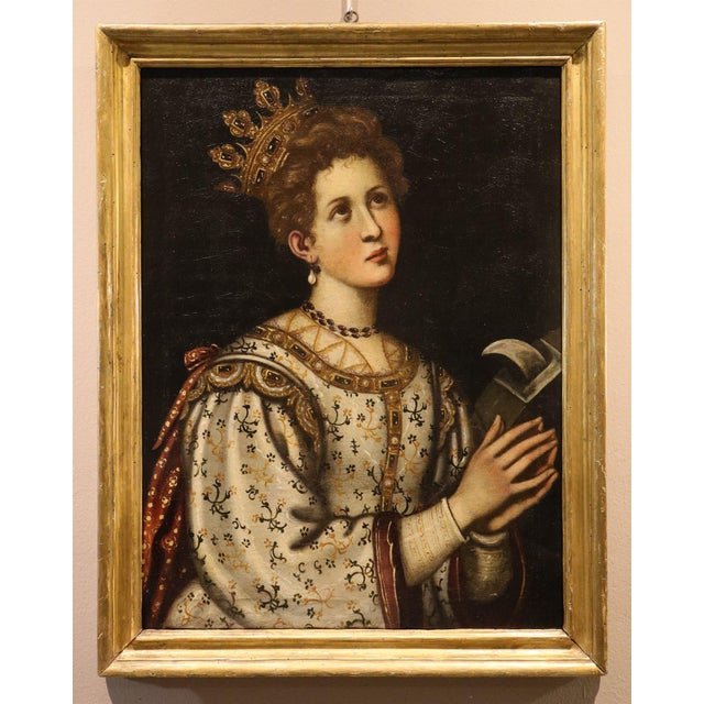 Francesco curradi, known as battiloro (florence 1570-1661) saint catherine of alexandria oil on canvas dimensions: 81 x 61...