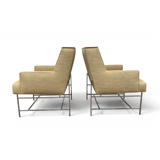 Vanguard Furniture Michael Weiss for Vanguard Mid-Century Style Club Chairs, a Pair For Sale - Image 4 of 15