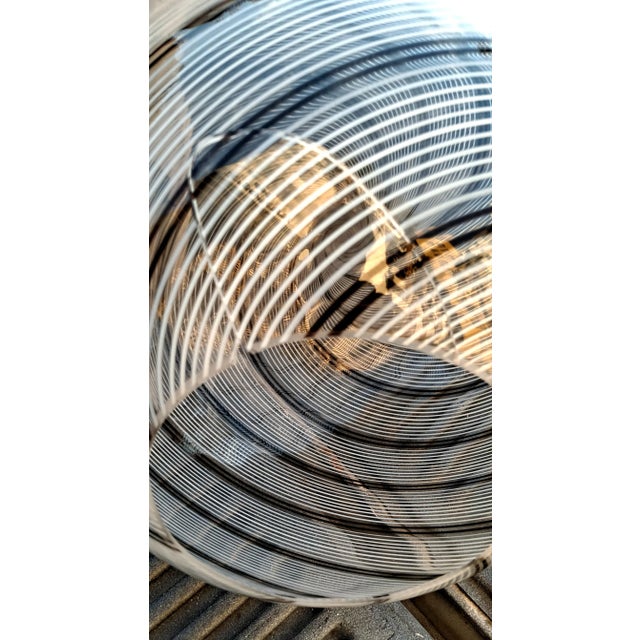 Chrome Floor Lamp Massimo and Lella Vignelli in the style of Venini, circa 1970 For Sale - Image 8 of 8