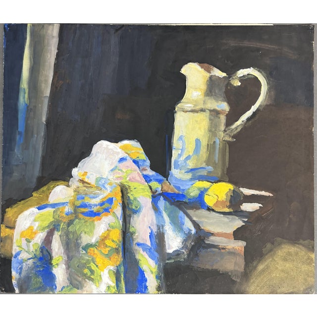 Paper Ivan Krstulovic, Still Life Composition, 1980s, Tempera on Paper For Sale - Image 7 of 7