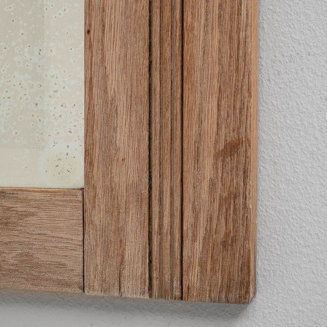 1900s Belgian Oak Mirror With Carved Details For Sale - Image 14 of 18