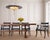 An elegant Italian bronze and silk "Scudo Saraceno" classic silk chandelier lamp made by Fortuny in Venice. The...