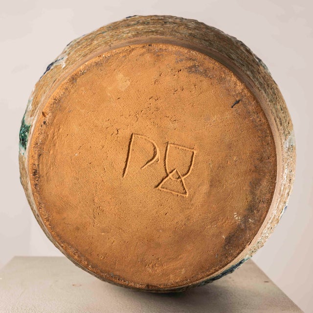 Mid-Century Modern Glazed Ceramic Vase, 1960s For Sale - Image 9 of 11