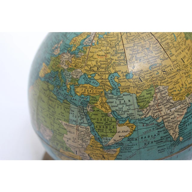 Green Vintage Cram's Universal Terrestrial 7" Globe - 1937 For Sale - Image 8 of 13