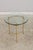 Age: Approx: 30 Years Old Details: High Quality Construction Hollywood Regency Solid Brass Hardware Stretcher Base Frame...