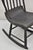 Black Antique Colonial Stencil Back Black Painted Plank Bottom Rocker Rocking Chair For Sale - Image 8 of 12