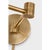 Go Lightly Swing Arm Wall Light in Soft Brass with Linen Shade Designer: Barbara Barry Finish: Soft Brass Height: 15.75"...