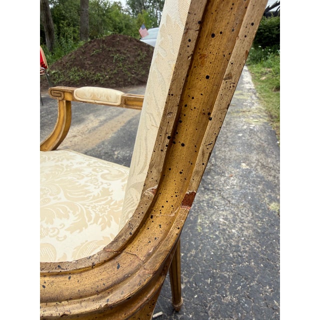 Mid 20th Century Pair of Louis XVI Style Armchairs For Sale - Image 11 of 12