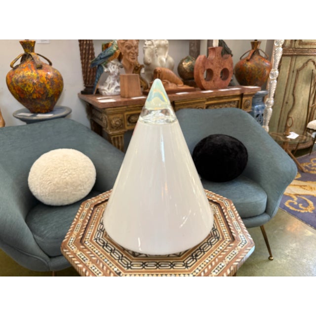 Mid-Century Modern Italian Modern Glass Lamp Designed by Giusto Toso For Sale - Image 3 of 7