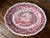 Early 20th Century Mason's Pink Vista Pattern Ironstone Collection Antique and Vintage 15" Gadroon Edge Oval Serving Platter For Sale - Image 5 of 6