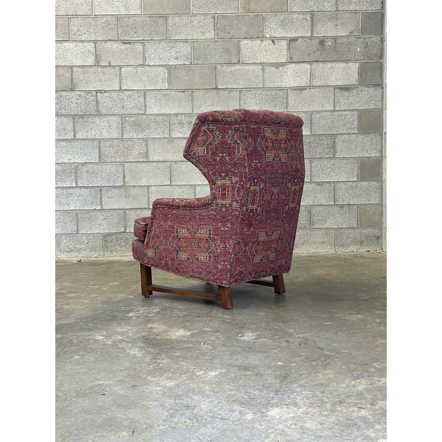 1950s 1950s Edward Wormley for Dunbar Attributed Janus Wingback Chair For Sale - Image 5 of 11