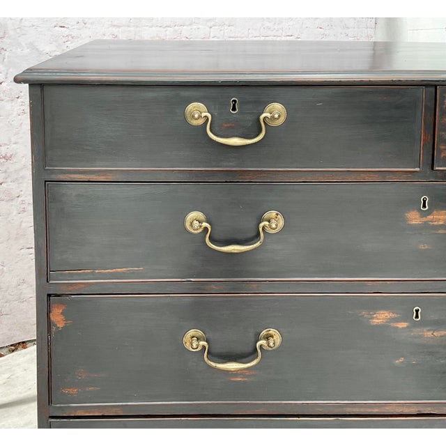 Georgian Ebonized Chest of Drawers For Sale - Image 11 of 12