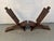 Mid 20th Century Pair of Geometric Carved Low Slung Tribal Palaver Chief Chairs For Sale - Image 11 of 13