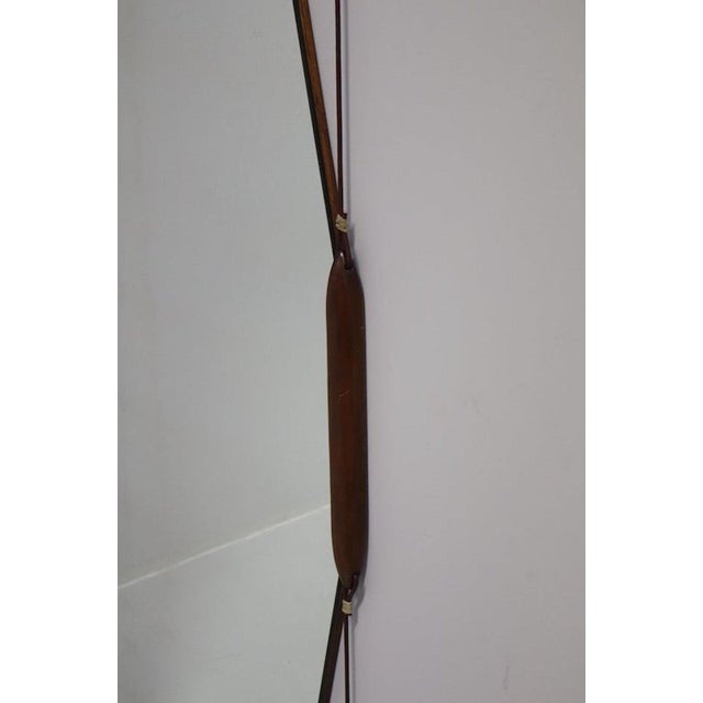 Wood Wall Mirror with Original Label from MIM, 1958 For Sale - Image 7 of 13