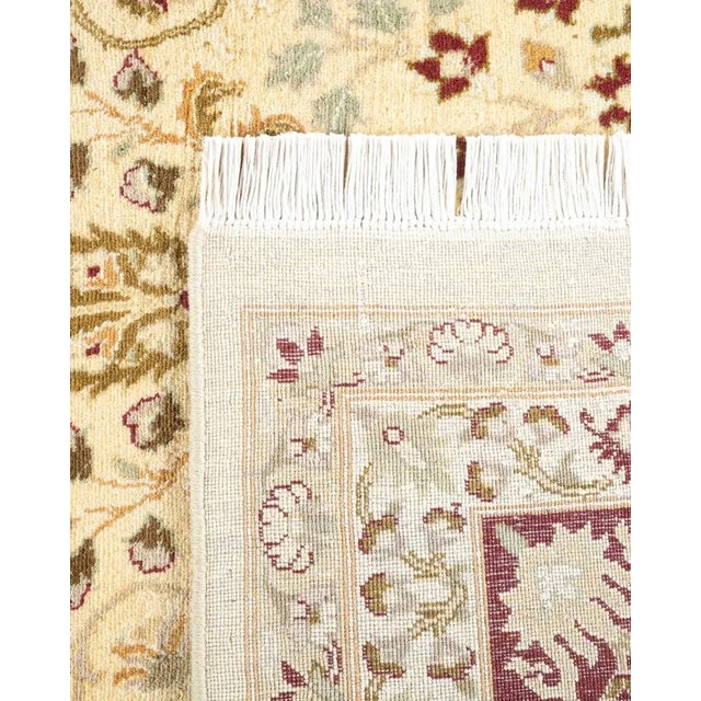 2000 - 2009 Mogul, One-of-a-Kind Hand-Knotted Area Rug in Ivory, 9' 2" x 12' 5" For Sale - Image 5 of 8