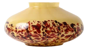 Art Deco Spatter Glass Vase from Franz Welz, 1920s